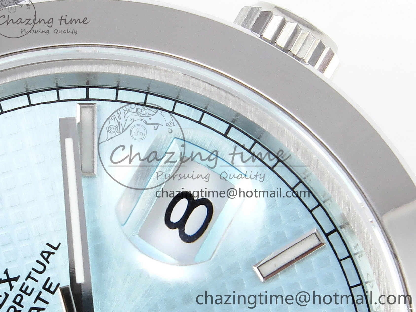 Good Copy Rolex Watches Stick Ice BP Day-Date A SS Dial 904 Bracelet 1876 New On Version Markers 40mm 228239 Blue ZipUp President Dial SS 0105